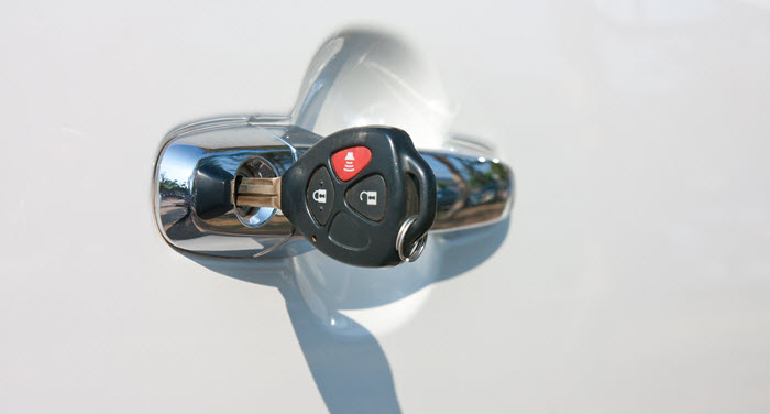 Door locks outside the vehicle